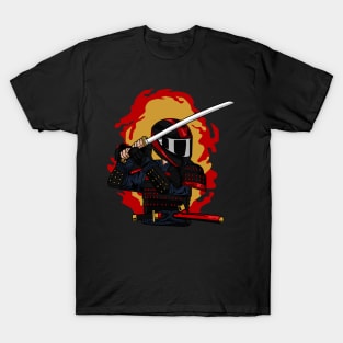 BIKER BLACK SAMURAI T-Shirt